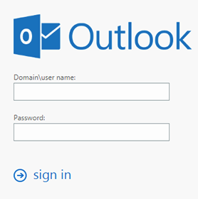 sign in to outlook